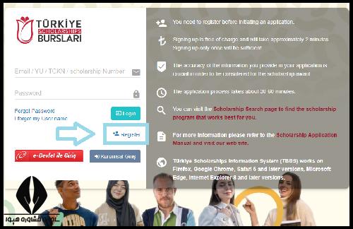 نحوه ثبت نام بورسیه دولتی ترکیه 2026